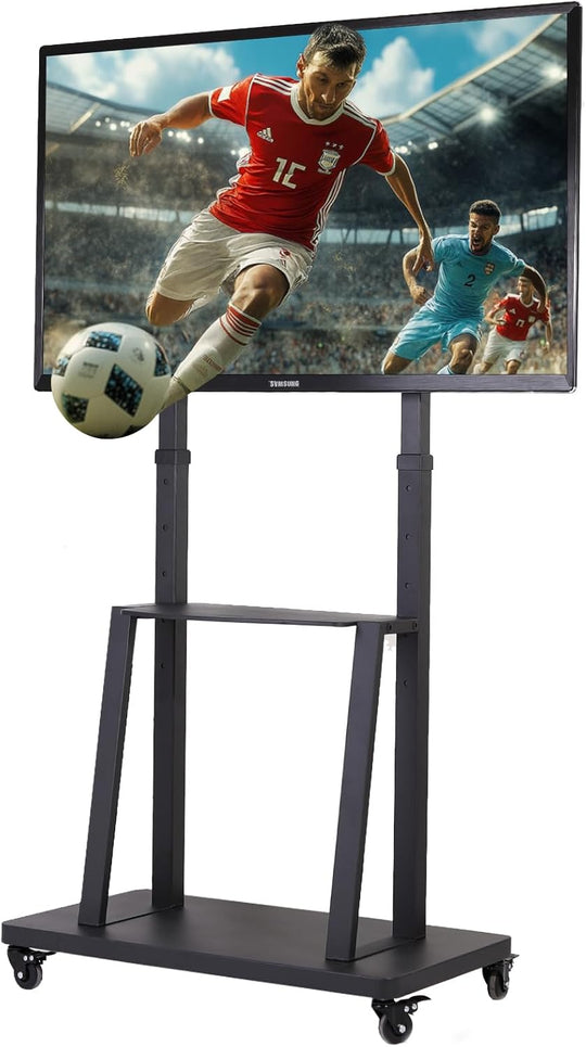 Mobile TV Stand with Wheels for 32-80 Inch