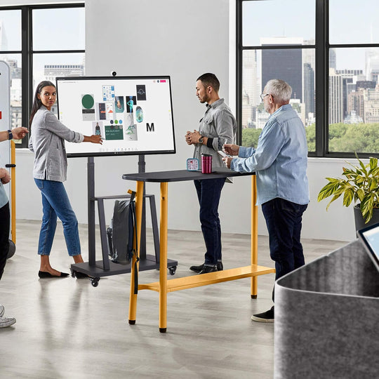 Mobile TV Stand with Wheels for 32-80 Inch