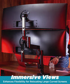 Heavy Duty Monitor Arm for Ultrawide Monitors Up