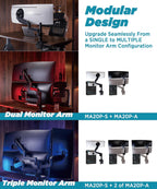 Heavy Duty Monitor Arm for Ultrawide Monitors Up