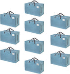 Heavy-Duty Oversize Large Storage Bag Organizer with Zips (6 Pack)