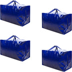 Heavy-Duty Oversize Large Storage Bag Organizer with Zips (6 Pack)
