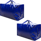 Heavy-Duty Oversize Large Storage Bag Organizer with Zips (6 Pack)