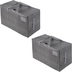 Heavy-Duty Oversize Large Storage Bag Organizer with Zips (6 Pack)