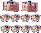 Heavy-Duty Oversize Large Storage Bag Organizer with Zips (6 Pack)