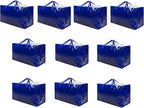 Heavy-Duty Oversize Large Storage Bag Organizer with Zips (6 Pack)