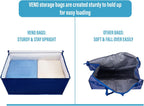 Heavy-Duty Oversize Large Storage Bag Organizer with Zips (6 Pack)