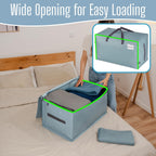 Heavy-Duty Oversize Large Storage Bag Organizer with Zips (6 Pack)
