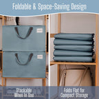 Heavy-Duty Oversize Large Storage Bag Organizer with Zips (6 Pack)