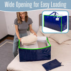 Heavy-Duty Oversize Large Storage Bag Organizer with Zips (6 Pack)