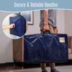 Heavy-Duty Oversize Large Storage Bag Organizer with Zips (6 Pack)