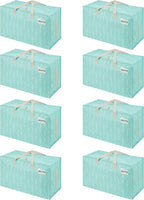 Heavy-Duty Oversize Large Storage Bag Organizer with Zips (6 Pack)