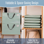Heavy-Duty Oversize Large Storage Bag Organizer with Zips (6 Pack)
