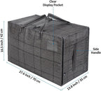 Heavy-Duty Oversize Large Storage Bag Organizer with Zips (6 Pack)