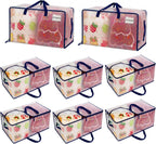 Heavy-Duty Oversize Large Storage Bag Organizer with Zips (6 Pack)