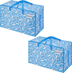 Heavy-Duty Oversize Large Storage Bag Organizer with Zips (6 Pack)