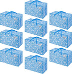 Heavy-Duty Oversize Large Storage Bag Organizer with Zips (6 Pack)