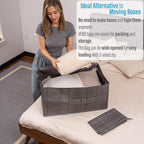 Heavy-Duty Oversize Large Storage Bag Organizer with Zips (6 Pack)