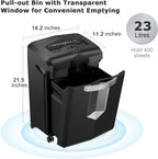 Heavy Duty Paper Shredder 60-Minute 18 Sheets Cross