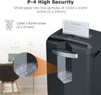 Heavy Duty Paper Shredder 60-Minute 18 Sheets Cross
