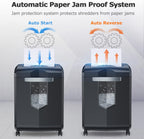 Heavy Duty Paper Shredder 60-Minute 18 Sheets Cross