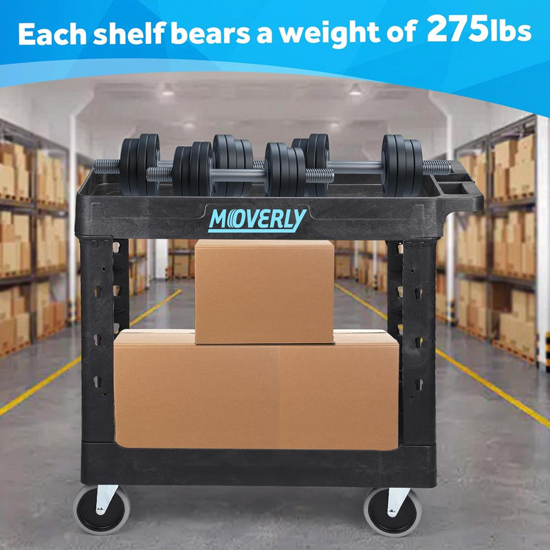 Heavy Duty Plastic Utility Cart 34 X 17