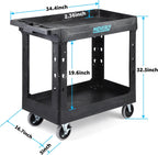 Heavy Duty Plastic Utility Cart 34 X 17