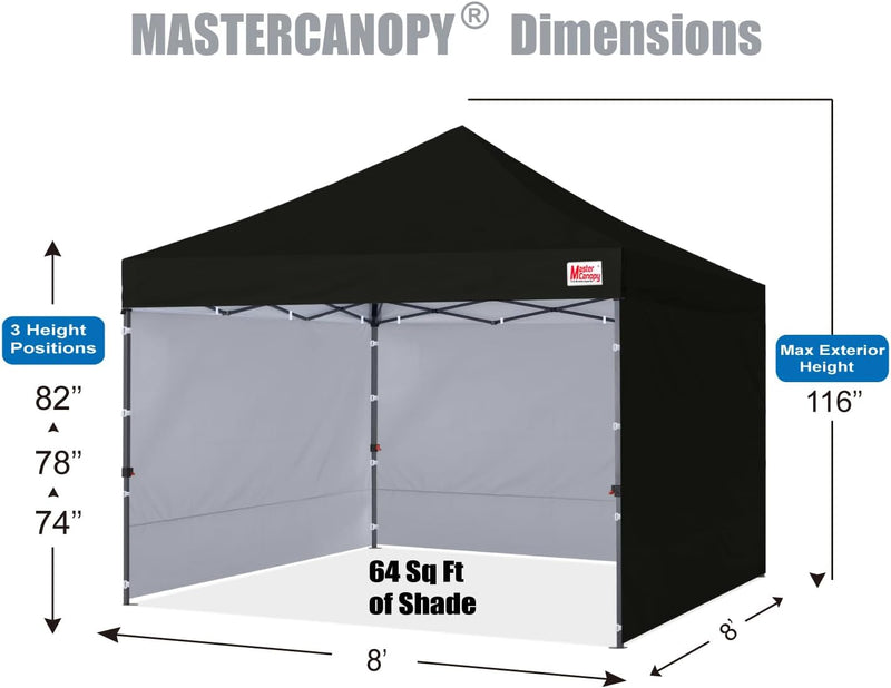 Heavy Duty Pop-Up Gazebo Tent with Sidewalls
