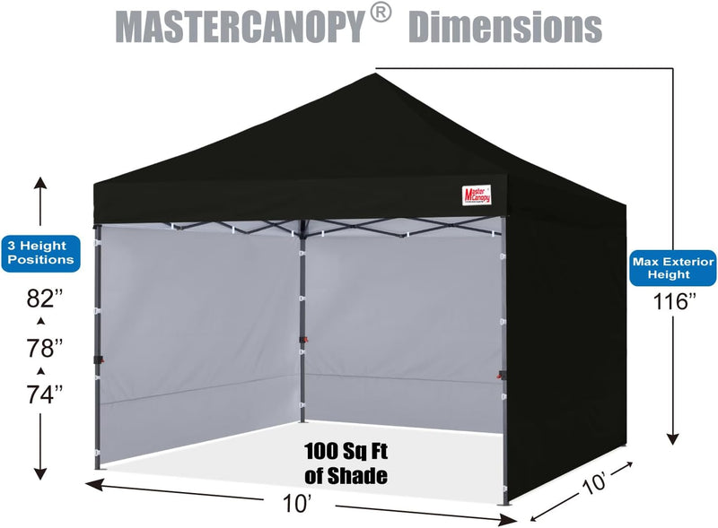 Heavy Duty Pop-Up Gazebo Tent with Sidewalls