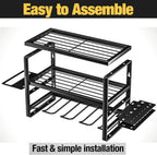 Heavy Duty Power Tool Organiser Wall Mount Cordless