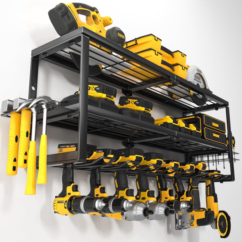 Heavy Duty Power Tool Organiser Wall Mount Cordless