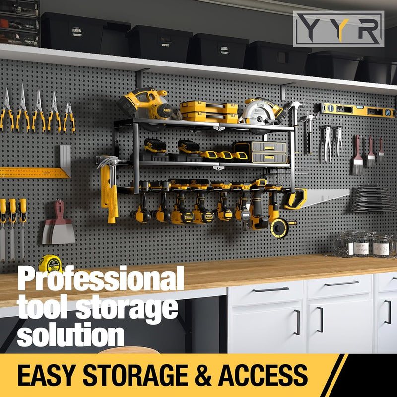 Heavy Duty Power Tool Organiser Wall Mount Cordless