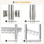 Heavy Duty Rolling Clothes Rack