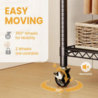 Heavy Duty Rolling Clothes Rack