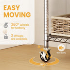 Heavy Duty Rolling Clothes Rack