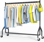 Heavy Duty Rolling Clothes Rack with 136KG