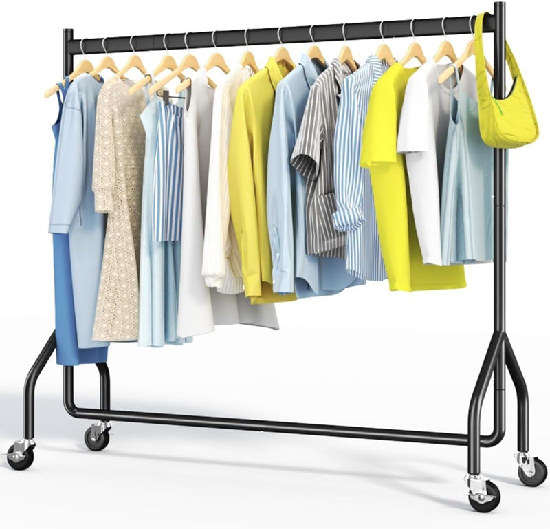 Heavy Duty Rolling Clothes Rack with 136KG