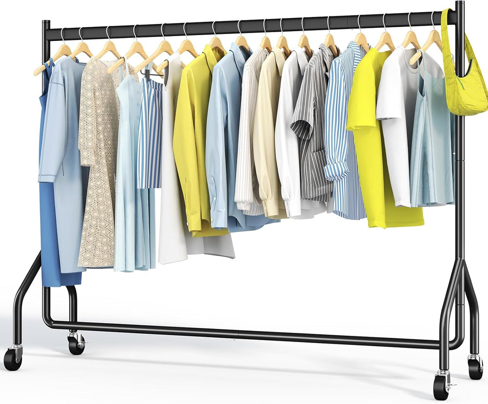 Heavy Duty Rolling Clothes Rack with 136KG