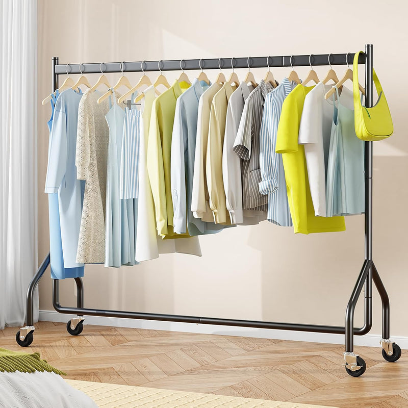 Heavy Duty Rolling Clothes Rack with 136KG
