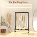 Heavy Duty Rolling Clothes Rail