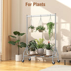 Heavy Duty Rolling Clothes Rail