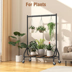 Heavy Duty Rolling Clothes Rail