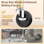 Heavy Duty Rolling Clothes Rail