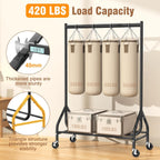 Heavy Duty Rolling Clothes Rail