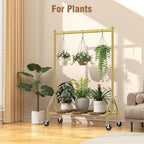 Heavy Duty Rolling Clothes Rail