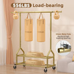 Heavy Duty Rolling Clothes Rail