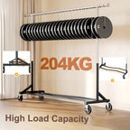 Heavy Duty Rolling Clothes Rail with Dust Cover