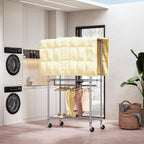 Heavy Duty Rolling Garment Rack 3 Tiers Adjustable