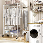 Heavy Duty Rolling Garment Rack 3 Tiers Adjustable