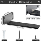 Heavy Duty Shelf Brackets 1 5 Inch Thick (4 Pack)